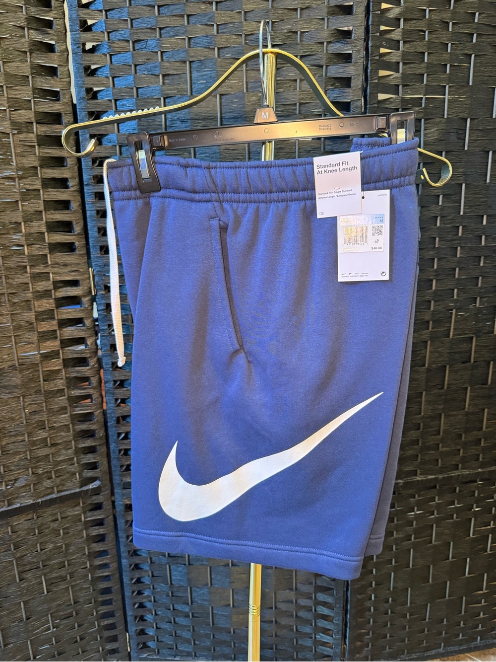 Nike Men’s Royal Blue Athletic Shorts with White Swoosh